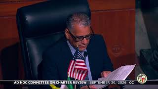 Ad Hoc Committee on Charter Review - SAP - {meetingdate}