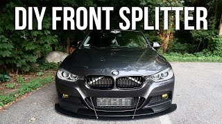 DIY FRONT SPLITTER FOR THE BMW F30!