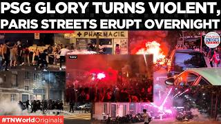 PARIS BURNS as PSG Fans Clash With Police After Triumph, Hundreds Arrested in France