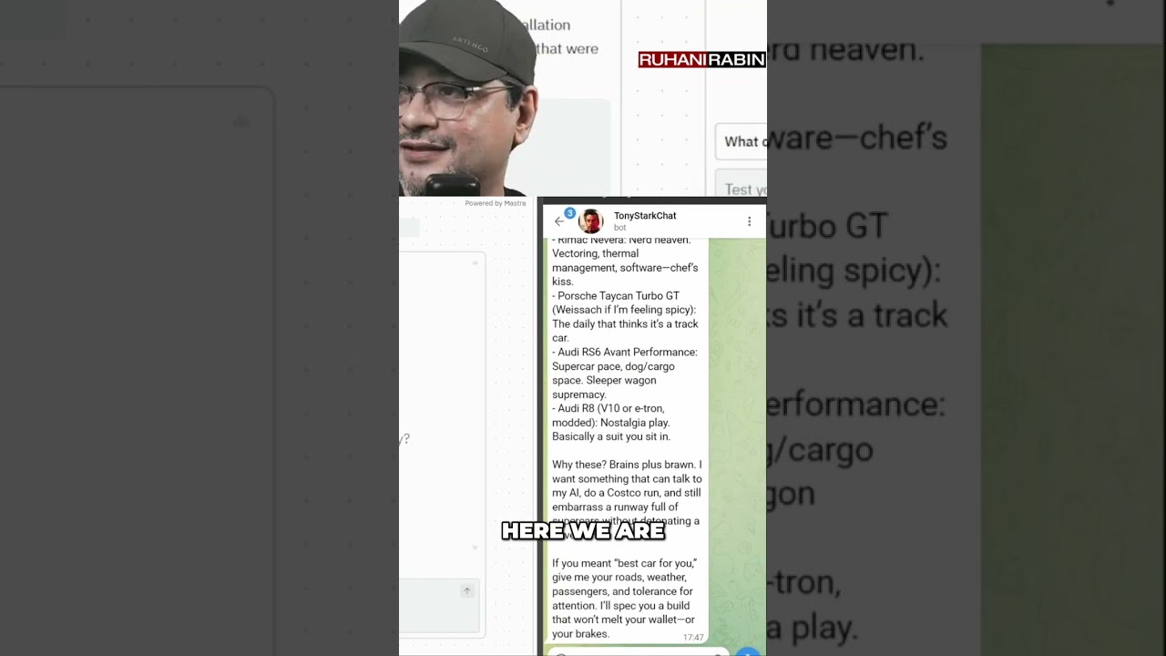 AI Chatbot Channels Tony Stark: See it in action! #shorts