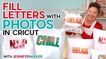 How to Fill Letters with Photos in Cricut Design Space for Sublimation & Print Then Cut Designs