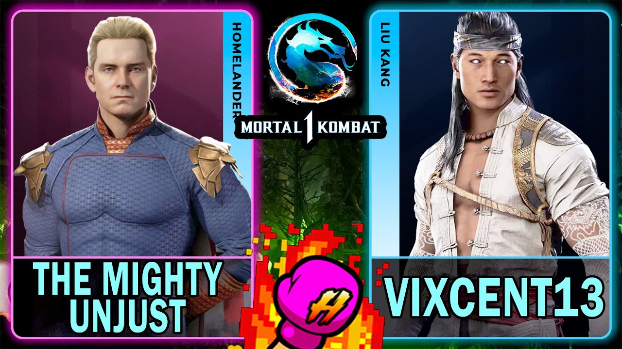 MK1 The Mighty Unjust (HOMELANDER) VS Vixcent13 (LIU KANG)🥊Mortal Kombat 1🥊4K 60ᶠᵖˢ