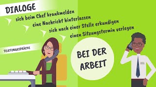Telefonieren im Beruf | Dialoge A2-B1 | Deutsch lernen