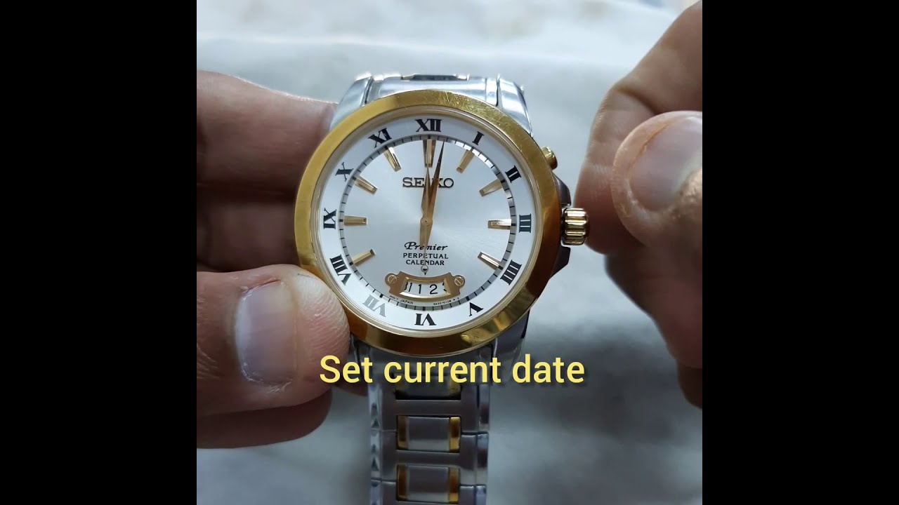 Total 34+ imagen how to set seiko perpetual calendar 6a32