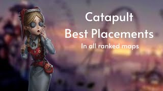 BEST Catapult Placements for Toy Merchant in EVERY Ranked Maps | Identity V