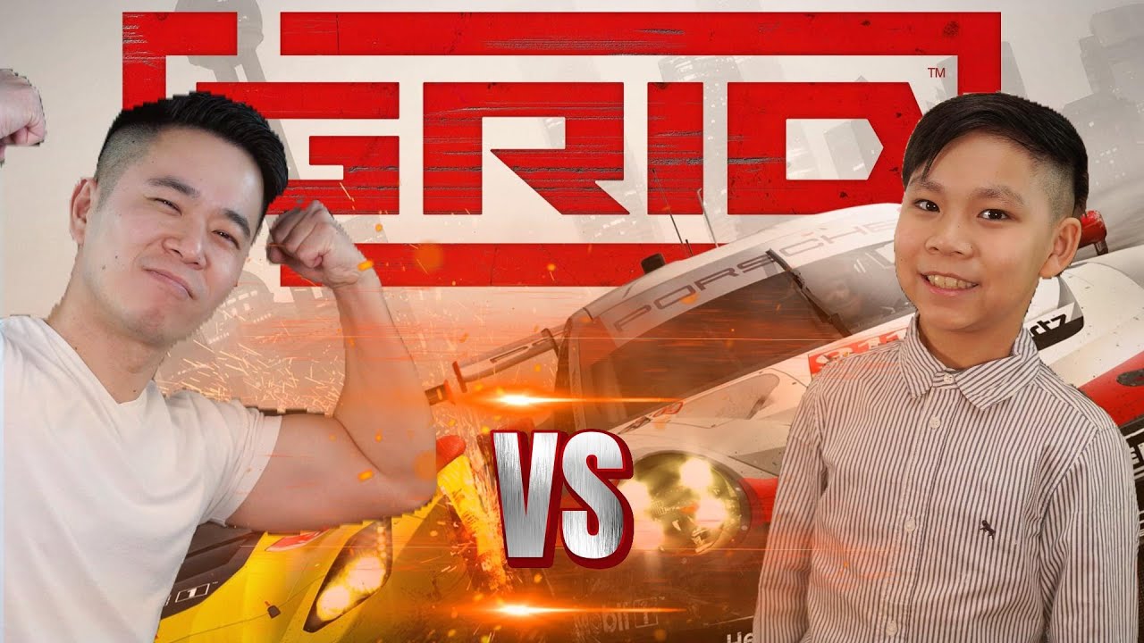 Father vs Son: Aggressive Grid (2019) Racing with Logitech Steering Wheels