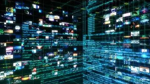 Technology Interface   Computer Data Screen Display Animation Stock Footage Video