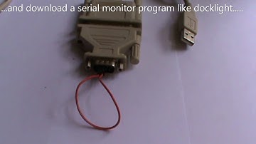 usb2serial adaptor test