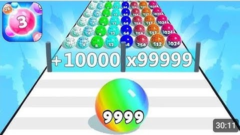 Ball Run 2048 - Gameplay Walkthrough Tutorial Levels (iOS, Android NinjaX YT is live! part - 242