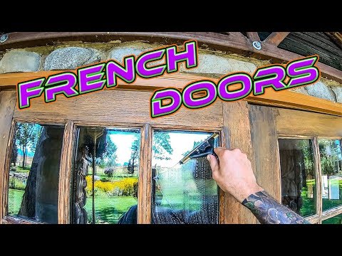 HOW TO CLEAN FRENCH DOORS TRADITIONALLY | WINDOW CLEANING