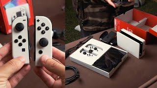1 dakikada minimalist ve detaylı kutu açılımı - Nintendo Switch Oled