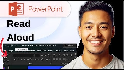 How To Use Read Aloud In Microsoft Powerpoint