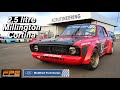 Modified fords at silverstone in the wet