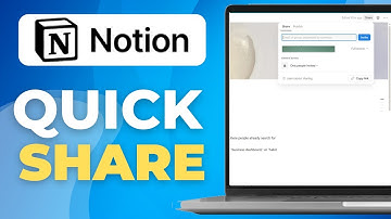 How To Quickly Share Your Notion Templates & Pages