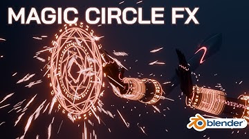 Maak eenvoudig magische cirkel-effecten in Blender | Tutorial #shorts #gestileerd #vfx