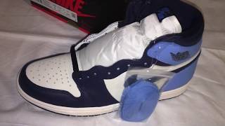 UNBOXING Nike Air Jordan 1 High UNC Obsidian Blue