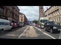 Drive Around City of Glasgow Scotland