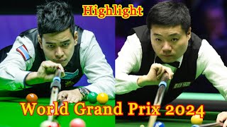 Noppon Saengkham vs Ding Junhui Highlight World Grand Prix 2024 Snooker