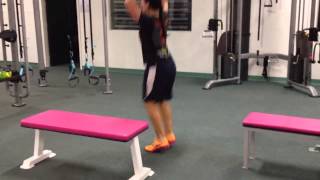4962 - Burpee lateral bench jump ons