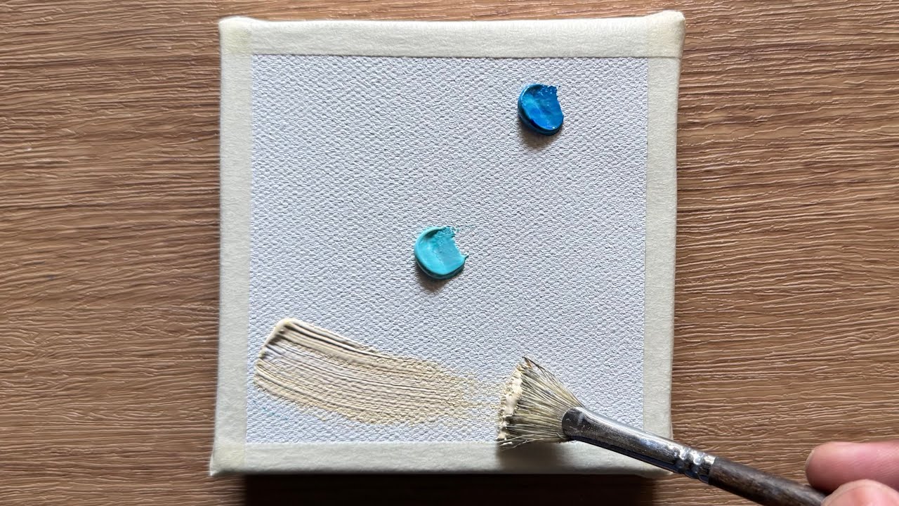 Summer Beach acrylic painting 