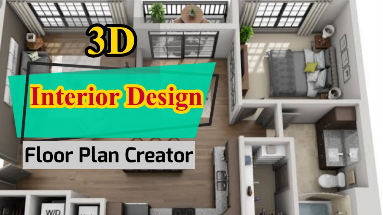 3D Home Interior Design In Android | Floor Plan Creator App - YouTube