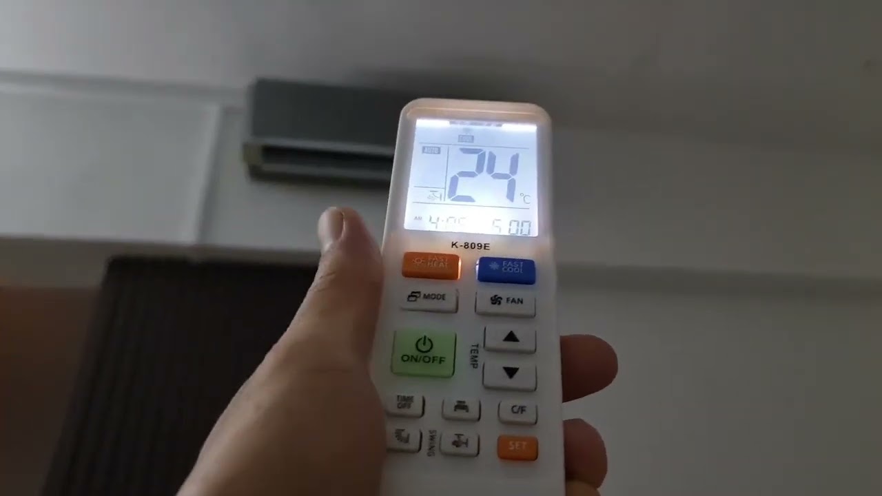 setup universal remote control K809E YouTube