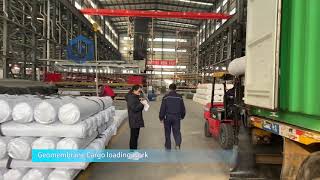 Loading geomembrane