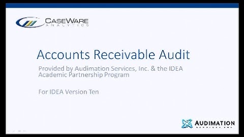 IDEA 10 Workbook Section 2 - Accounts Receivable Audit