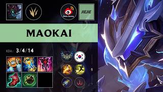 (WBG Jiejie) Maokai Jungle vs Lee Sin - KR Challenger Patch 26.11