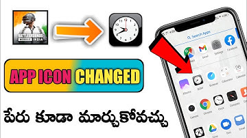 How to change any app icon and name in telugu||Arun Joseph technology