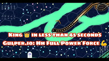 Gulper.io || Became King in less than 45 seconds 🐍 Hh full power force 🔥 #gulper #crazygames #crazy