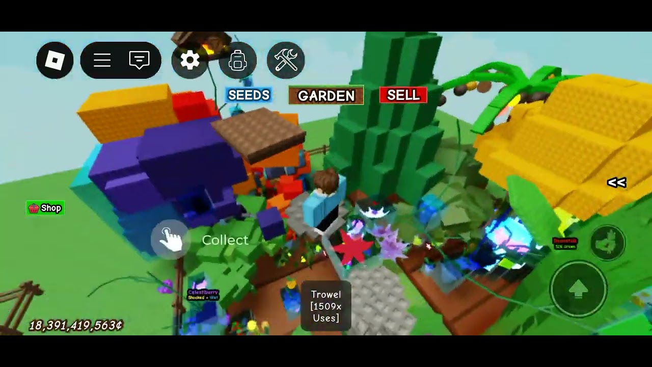 Finishing my obby in Grow a Garden!