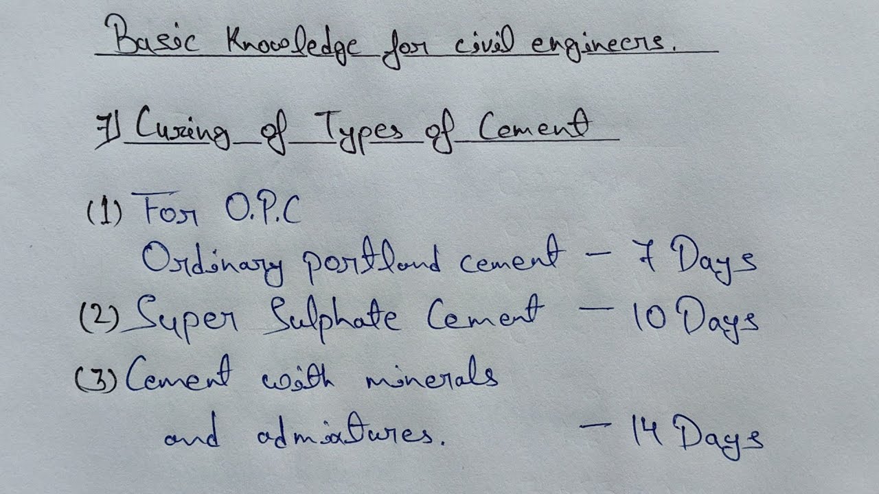 Basic Knowledge for Civil Engineers Part 3 | civil engineering | - YouTube