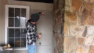 How to attach wire lathe to a masonry wall