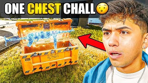 SURVIVING the ONE CHEST CHALLENGE on Warzone 😭🙏🏼