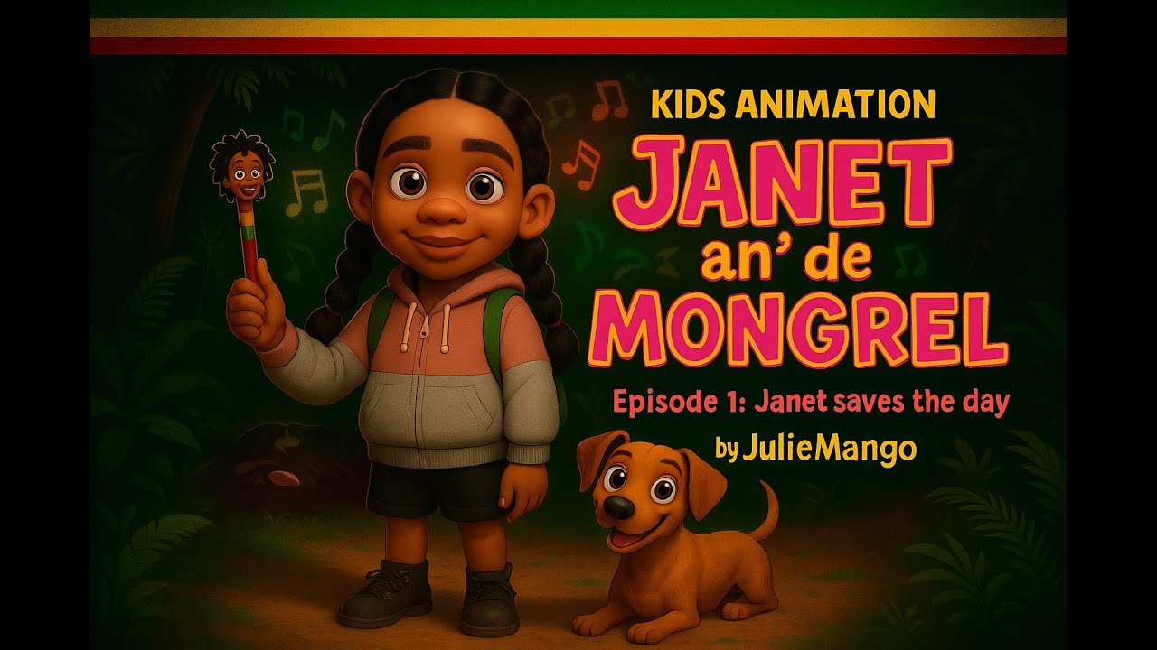 ⁣Jamaican Animation | Janet an De Mongrel | Episode 1: Janet saves the day! | By JulieMango
