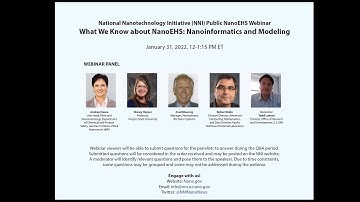 What We Know about NanoEHS: Nanoinformatics and Modeling Webinar