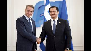 Συνάντηση Μητσοτάκη με τον Υπαρχηγό Γενικής Διοίκησης Λιβυκού Εθνικού Στρατού, Saddam Haftar.