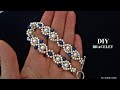 DIY bracelet, easy pattern//  Handmade beginner bracelet tutorial//