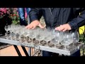 Игра на бокалах с водой в Никитском ботаническом саду