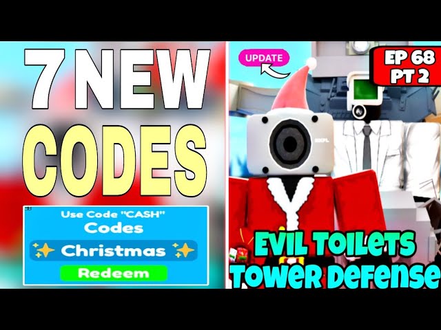 Evil Toilets Tower Defense Codes for EP 68 in December 2023 - Try