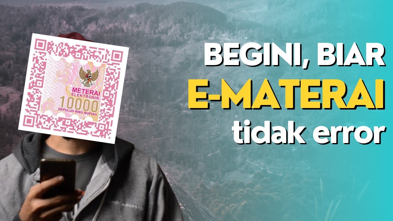 Tutorial Lengkap penggunaan E-Materai, dari Beli sampai Jadi !!! - YouTube