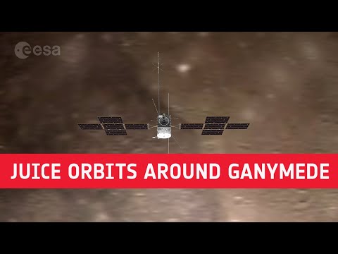 Juice orbits around Ganymede (artist’s impression)