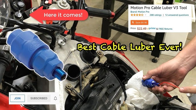 Motion Pro Cable Lube Tool & Lube Demonstration - Dime City Cycles