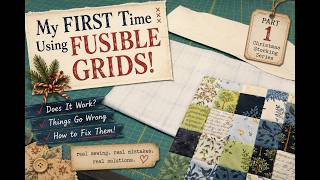 I tried fusible quilt grids for the first time…Here’s what happened|Christmas Stocking Part 1