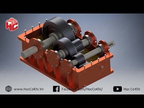 Video [hoccokhi] Hướng dẫn thiết kế trục và bánh răng trong... - youtube