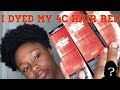 DYING MY 4C HAIR RED | NO BLEACH