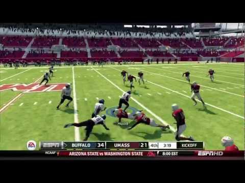 NCAA Football 13 (Xbox 360) - Buffalo at UMass (FULL GAME) [HD]