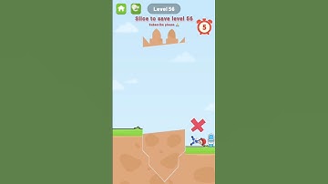 Slice to save/level 56 | funny game 2023 | new Android game 2023 #shorts #gaming #funny #trending