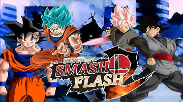 Goku vs Goku Black- 1080p 60fps -  SSF2 Mods Battle